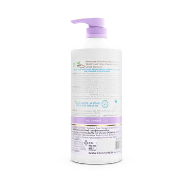 Mamaearth Rosemary Anti-Hair Fall Shampoo with Rosemary & Methi Dana for Reducing hair Loss & Breakage - 1 Litre | Up to 94% Stronger Hair | Up to 93% Less Fall | Sulphate Free Shampoo | For Men and Women